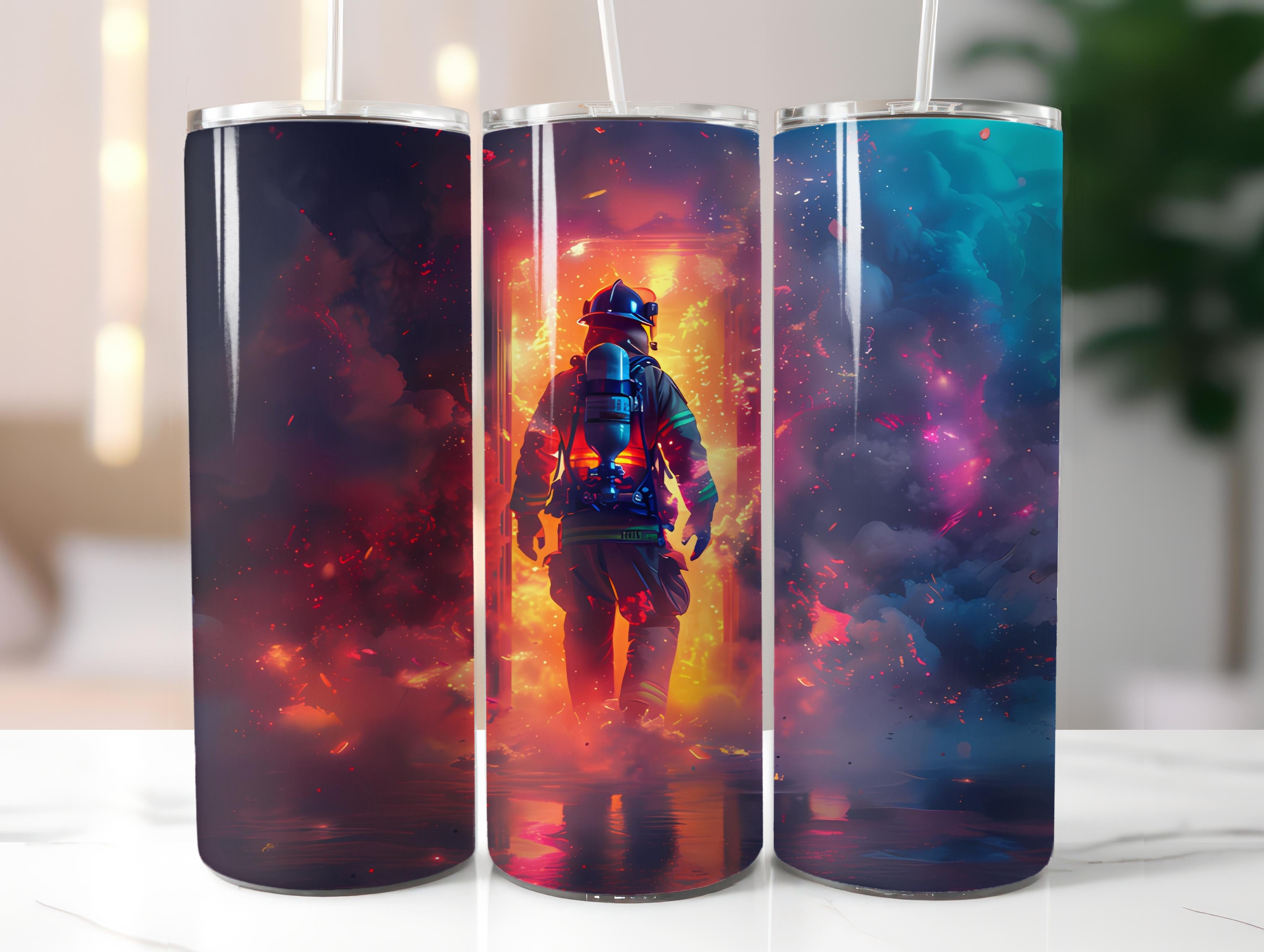 Firefighter Profession 5 Tumbler Wrap - CraftNest - Digital Crafting and Art