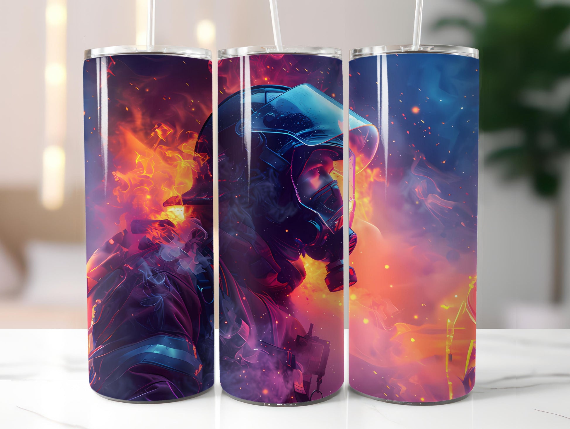 Firefighter Profession 3 Tumbler Wrap - CraftNest - Digital Crafting and Art