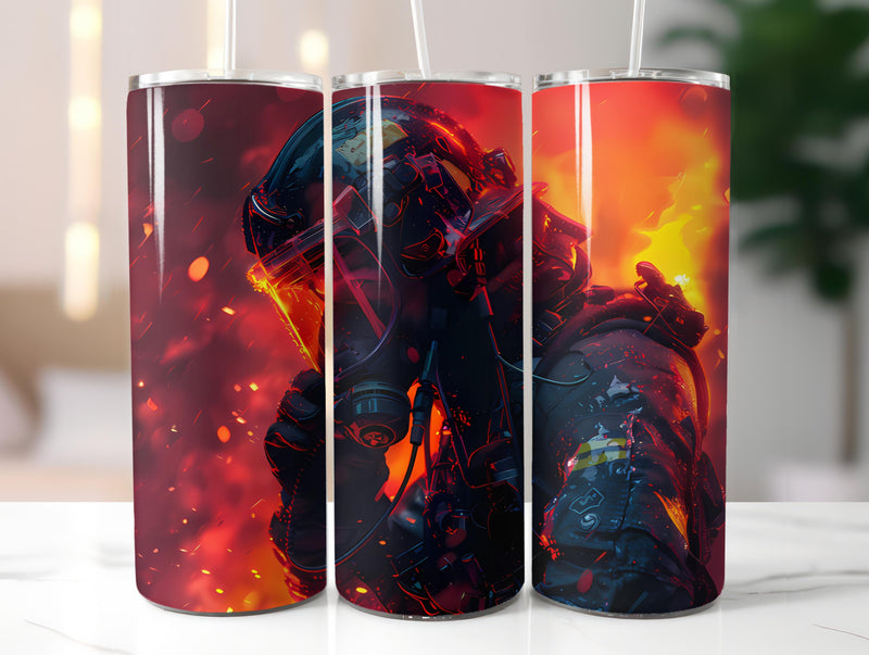 Firefighter Profession 5 Tumbler Wrap - CraftNest - Digital Crafting and Art