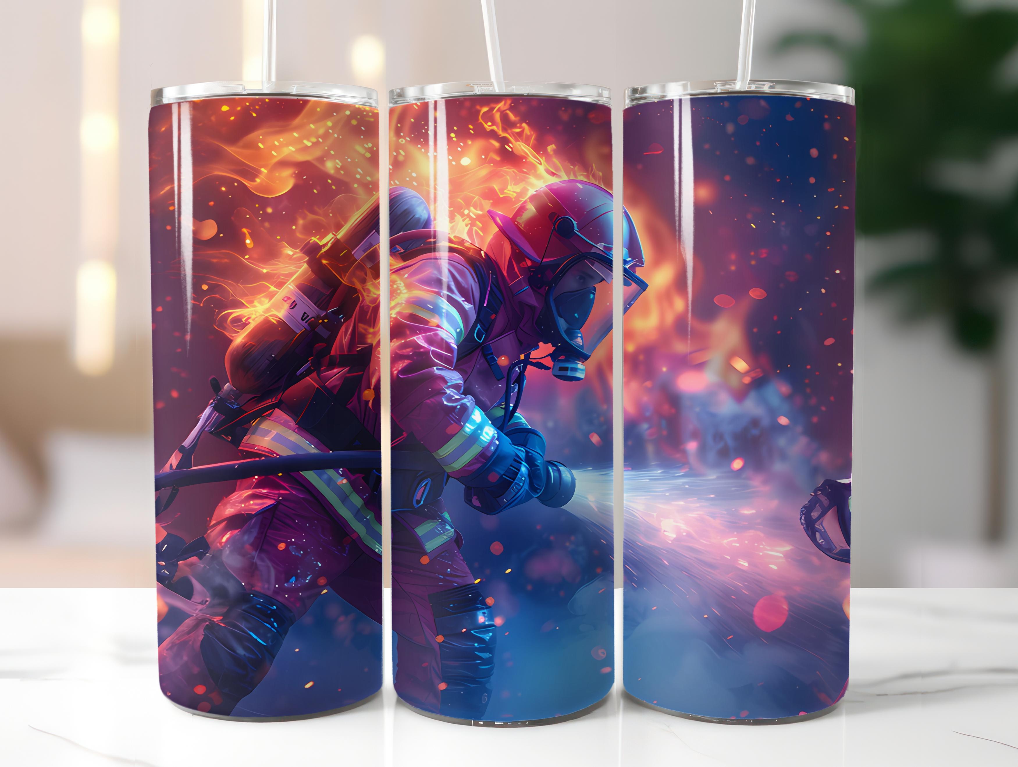 Firefighter Profession 5 Tumbler Wrap - CraftNest - Digital Crafting and Art