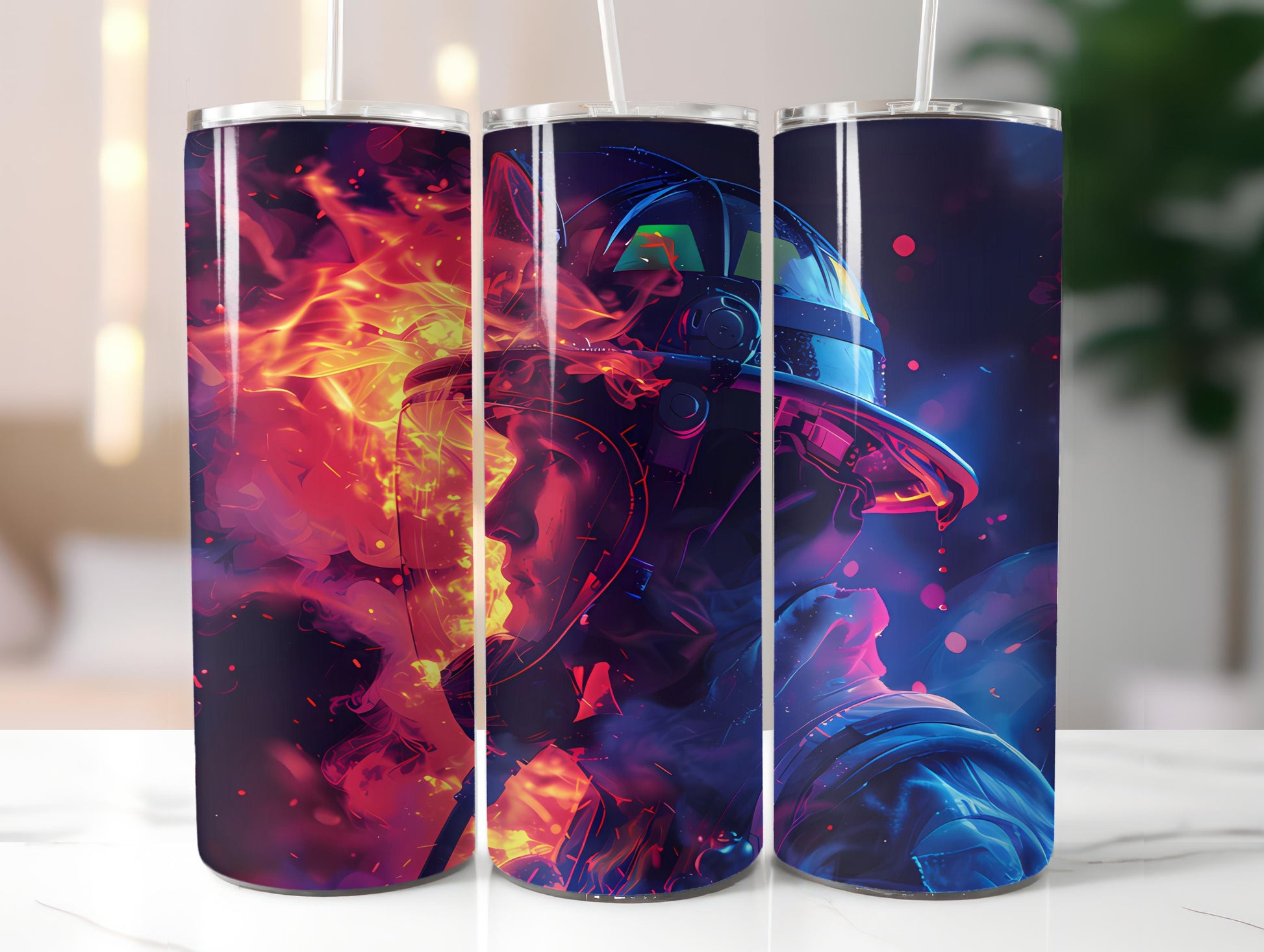 Firefighter Profession 3 Tumbler Wrap - CraftNest - Digital Crafting and Art