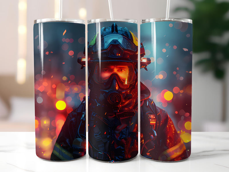 Firefighter Profession 3 Tumbler Wrap - CraftNest - Digital Crafting and Art