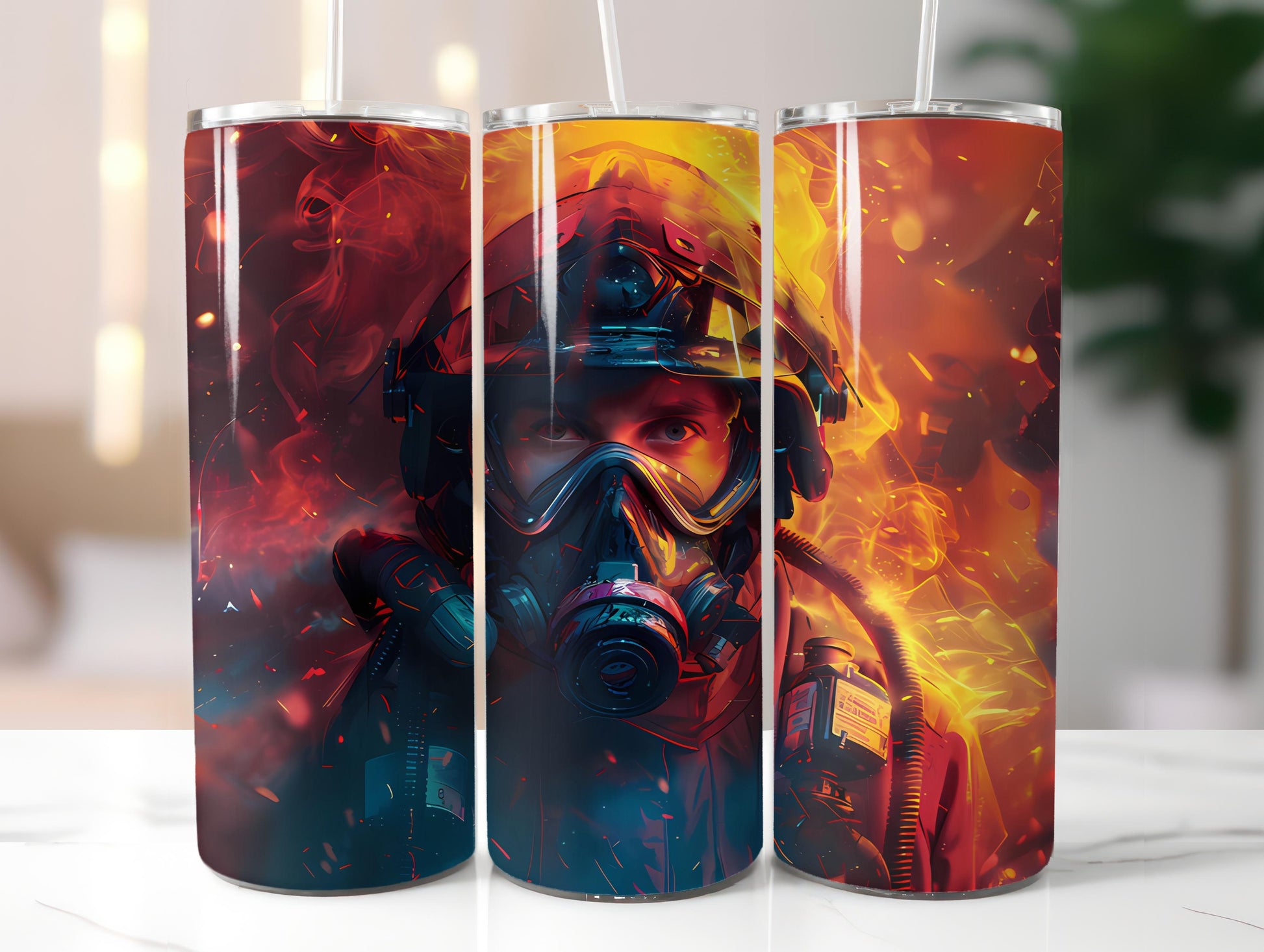 Firefighter Profession 3 Tumbler Wrap - CraftNest - Digital Crafting and Art