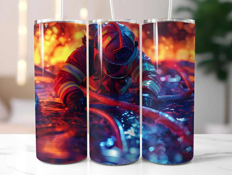 Firefighter Profession 3 Tumbler Wrap - CraftNest - Digital Crafting and Art