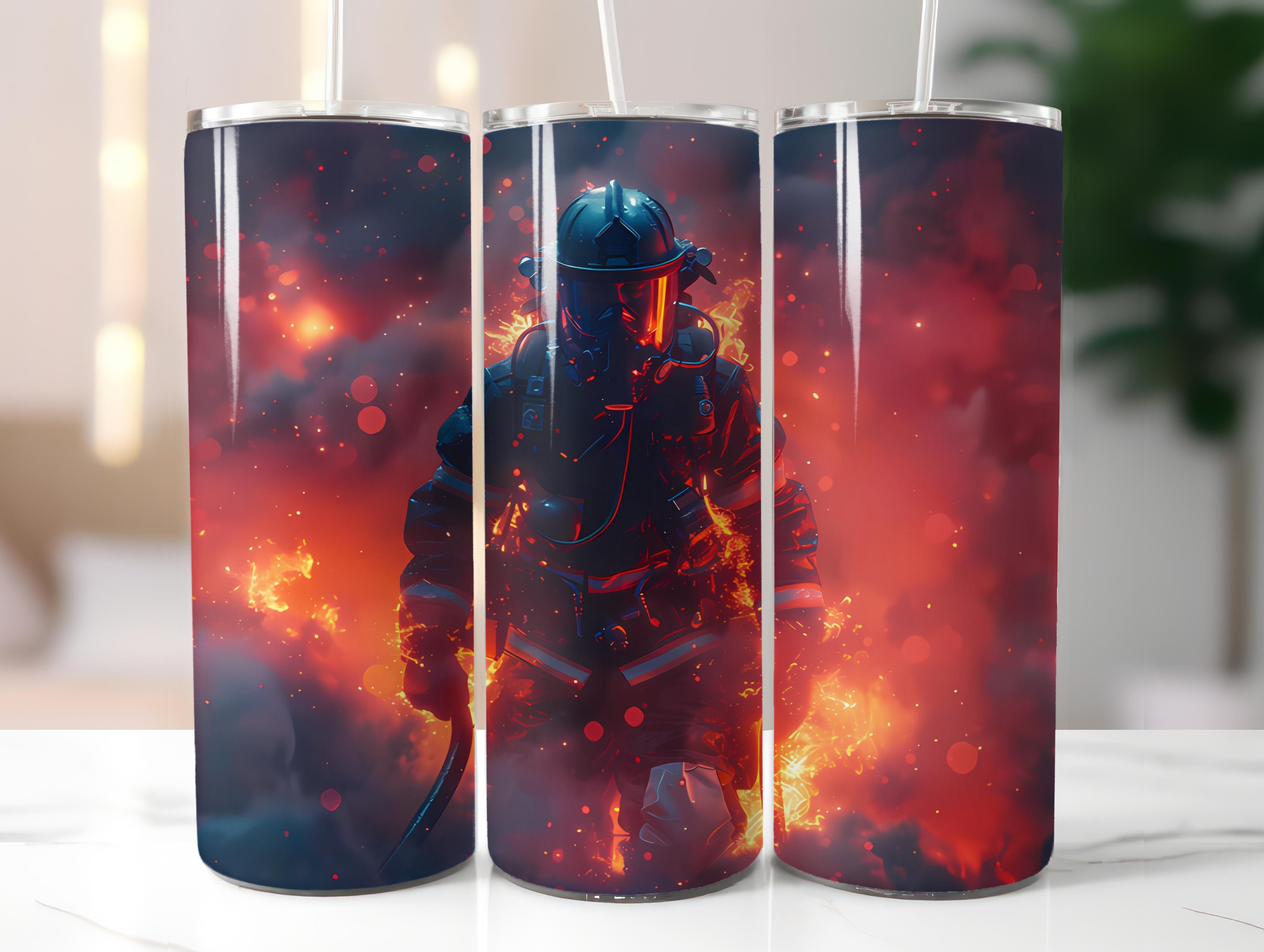 Firefighter Profession 3 Tumbler Wrap - CraftNest - Digital Crafting and Art