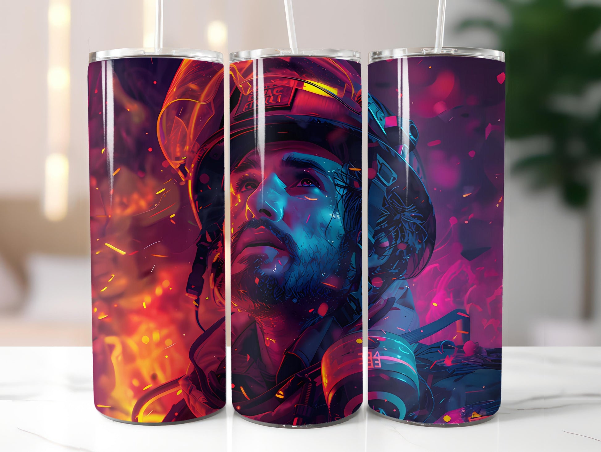 Firefighter Profession 5 Tumbler Wrap - CraftNest - Digital Crafting and Art