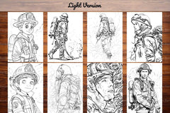 Firefighter Coloring Books - CraftNest - Digital Crafting and Art