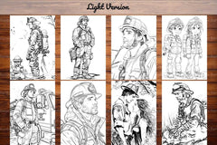 Firefighter Coloring Books - CraftNest - Digital Crafting and Art