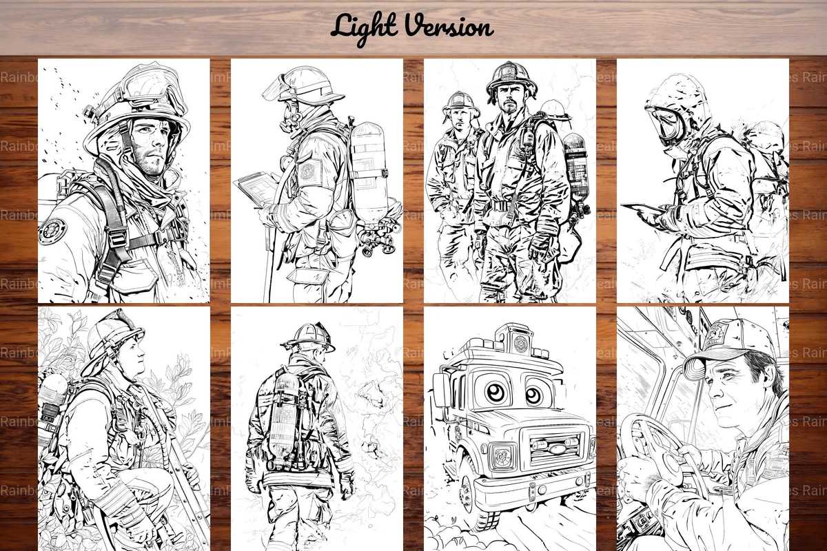 Firefighter Coloring Books - CraftNest - Digital Crafting and Art