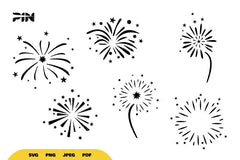 Fireworks Silhouette SVG Bundle - CraftNest - Digital Crafting and Art