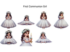 First Communion Girl - CraftNest - Digital Crafting and Art