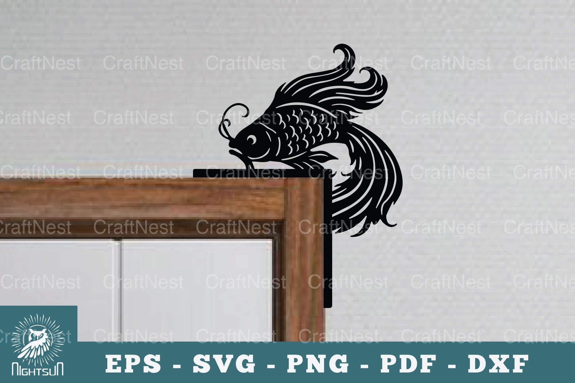Fish Door Corner Lasercut SVG Bundle - CraftNest - Digital Crafting and Art