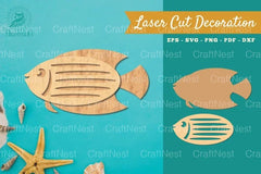 Fish Laser Cut Decoration Clipart Bundle - CraftNest - Digital Crafting and Art