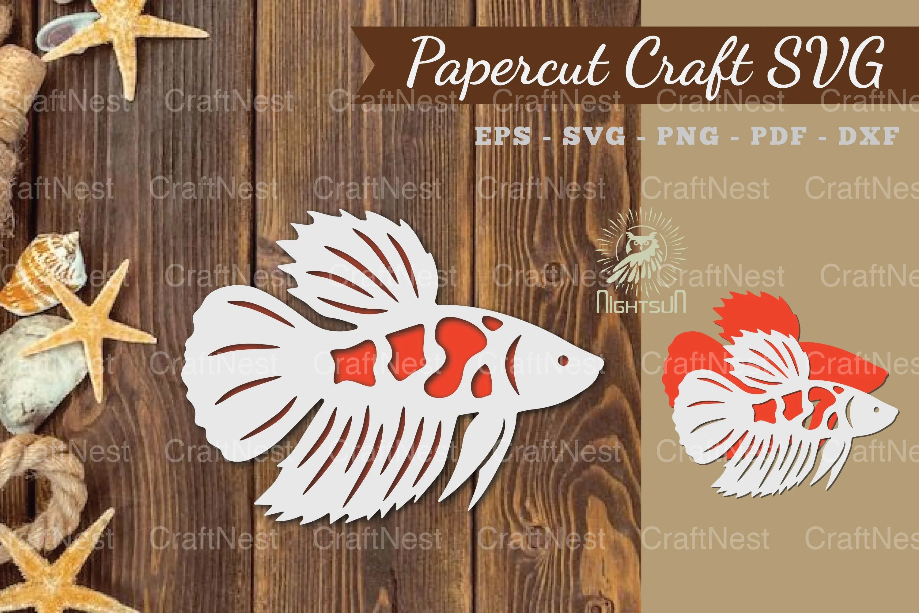 Fish Paper Cut SVG Bundle - CraftNest - Digital Crafting and Art