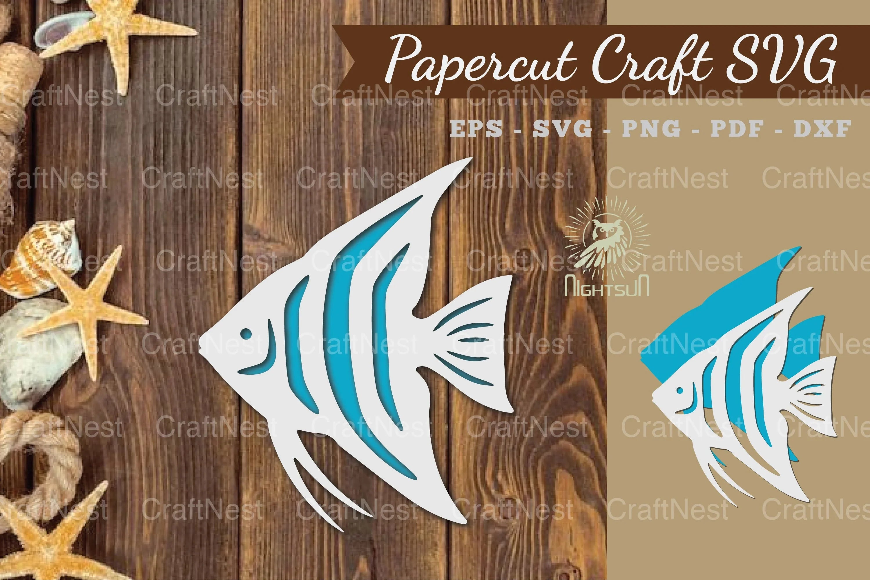 Fish Paper Cut SVG Bundle - CraftNest - Digital Crafting and Art
