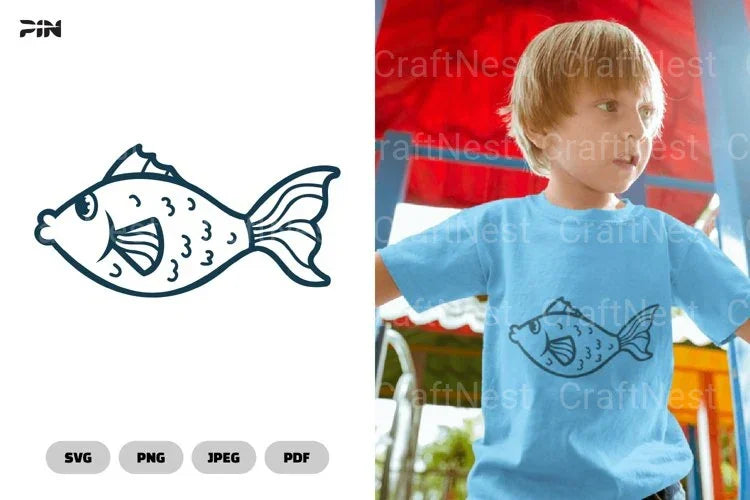 Fish Sea Animals Illustration Clipart Bundle - CraftNest - Digital Crafting and Art