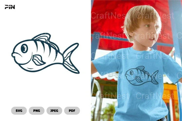 Fish Sea Animals Illustration Clipart Bundle - CraftNest - Digital Crafting and Art