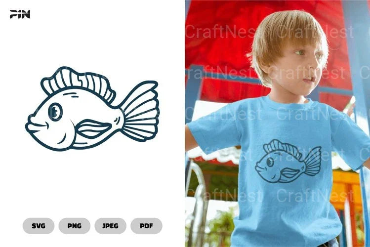 Fish Sea Animals Illustration Clipart Bundle - CraftNest - Digital Crafting and Art