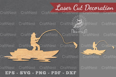 Fishing Laser Cut Decoration Bundle - CraftNest - Digital Crafting and Art