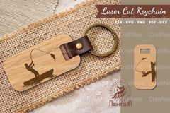 Fishing Laser Cut Keychain SVG Bundle - CraftNest - Digital Crafting and Art