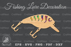 Fishing Lure Laser Cut Decoration Clipart Bundle - CraftNest - Digital Crafting and Art