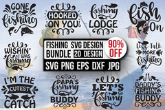 Fishing SVG Bundle 7 - CraftNest - Digital Crafting and Art