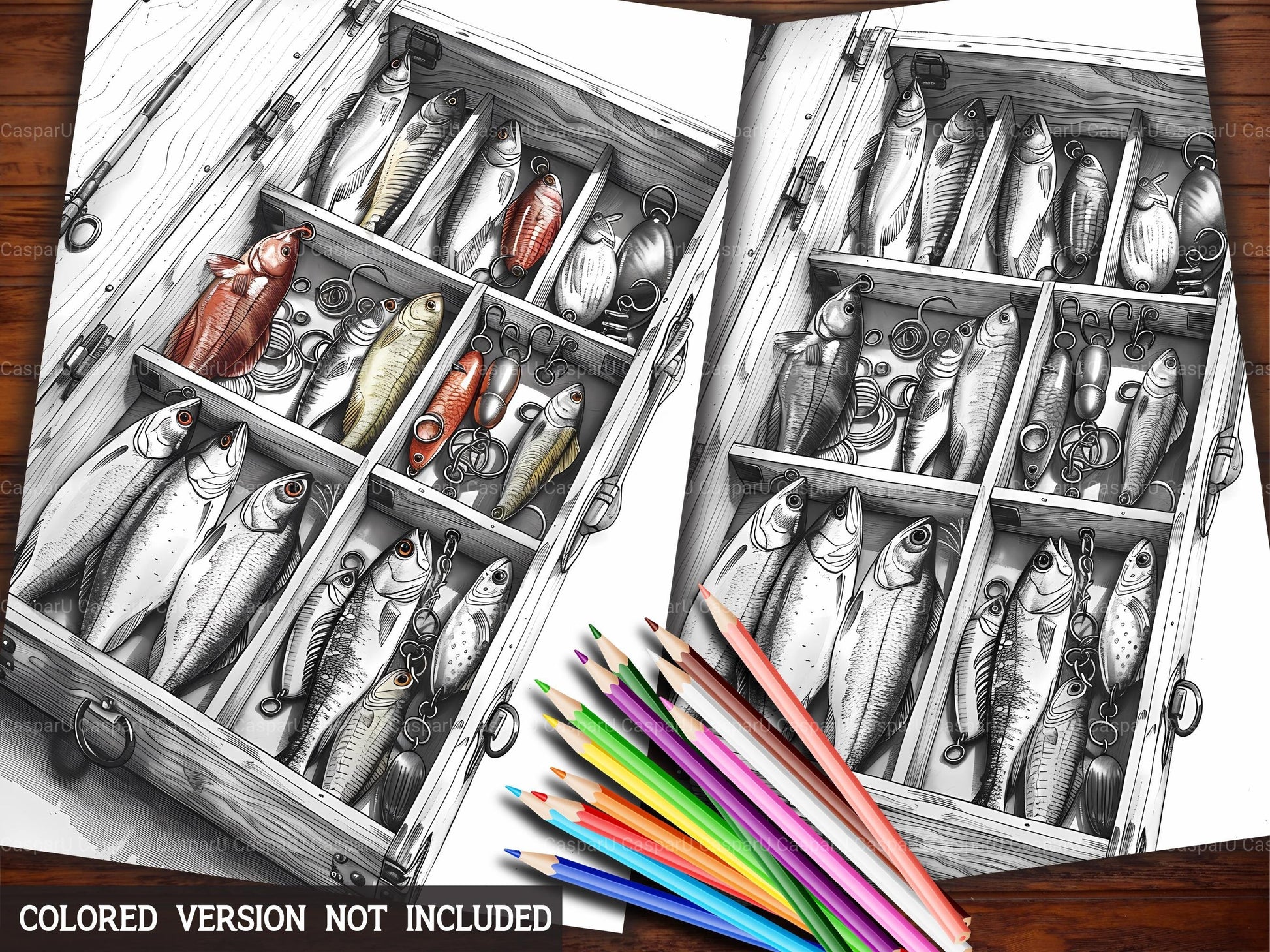 Fishing Coloring Books - CraftNest - Digital Crafting and Art