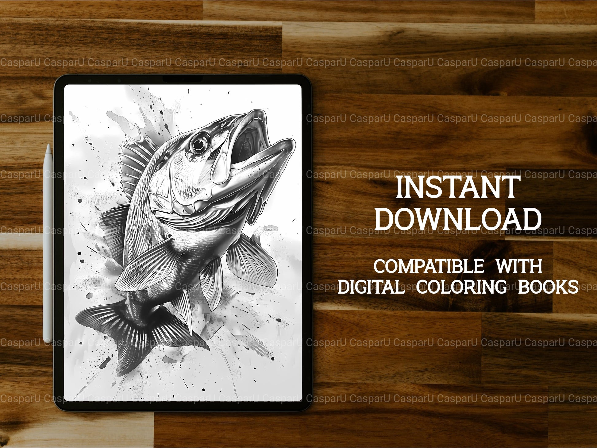 Fishing Coloring Books - CraftNest - Digital Crafting and Art