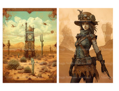 Steampunk Desert World Junk Journal Pages - CraftNest