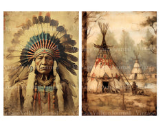 Native Americans Junk Journal Pages - CraftNest