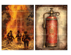 Firefighters Junk Journal Pages - CraftNest