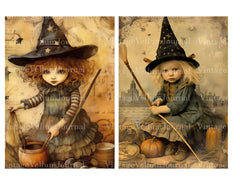 Baby Witches Junk Journal Pages - CraftNest