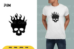 Flame Head Skull SVG Bundle - CraftNest - Digital Crafting and Art