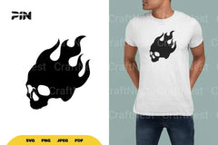Flame Head Skull SVG Bundle - CraftNest - Digital Crafting and Art