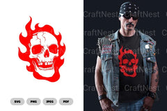 Flaming Skull SVG Bundle - CraftNest - Digital Crafting and Art
