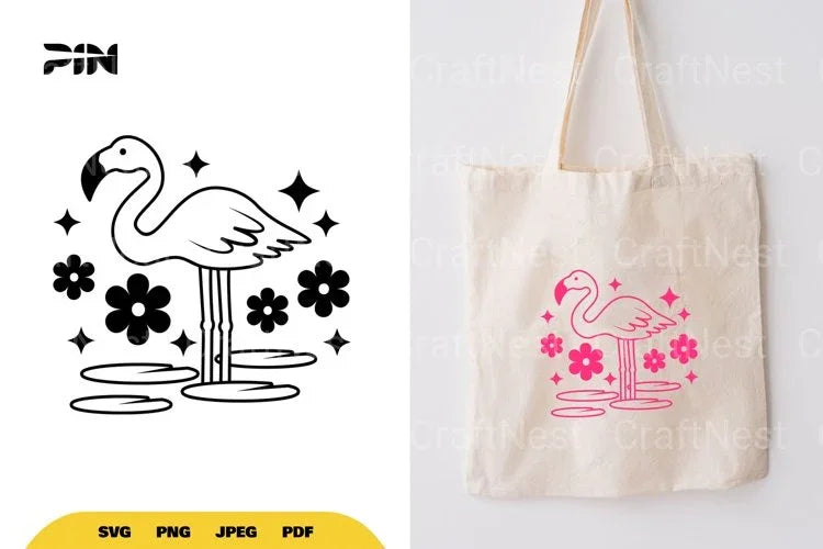 Flamingo SVG Bundle - CraftNest - Digital Crafting and Art