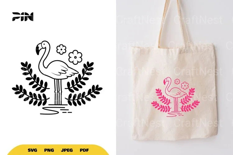 Flamingo SVG Bundle - CraftNest - Digital Crafting and Art