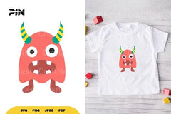 Flat Illustration Cute Monster Character Clipart Bundle - CraftNest - Digital Crafting and Art