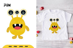 Flat Illustration Cute Monster Character Clipart Bundle - CraftNest - Digital Crafting and Art