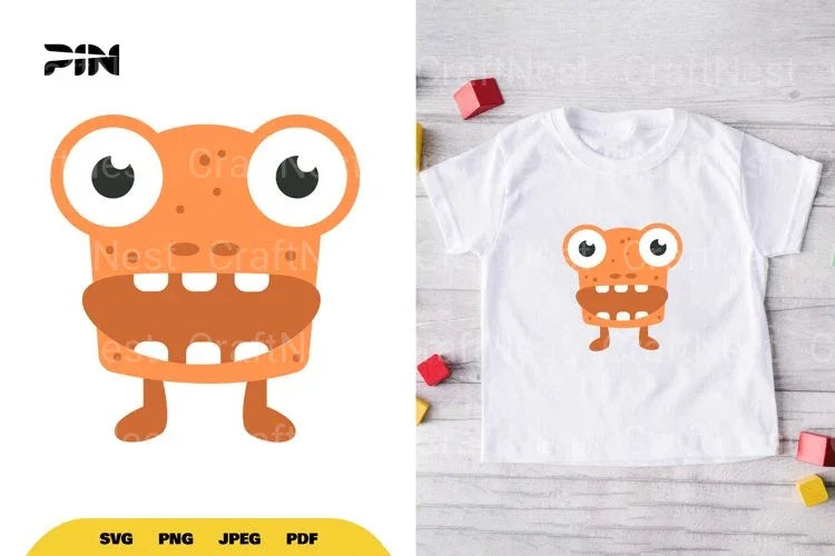Flat Illustration Cute Monster Character Clipart Bundle - CraftNest - Digital Crafting and Art