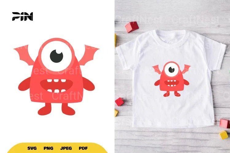 Flat Illustration Cute Monster Character Clipart Bundle - CraftNest - Digital Crafting and Art