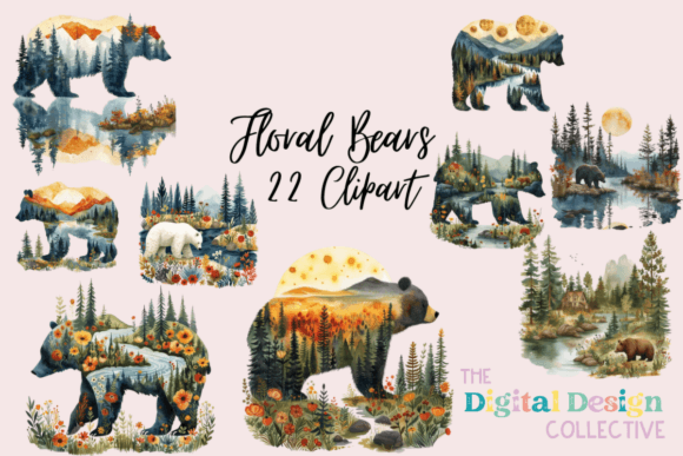 Bear Clipart Bundle