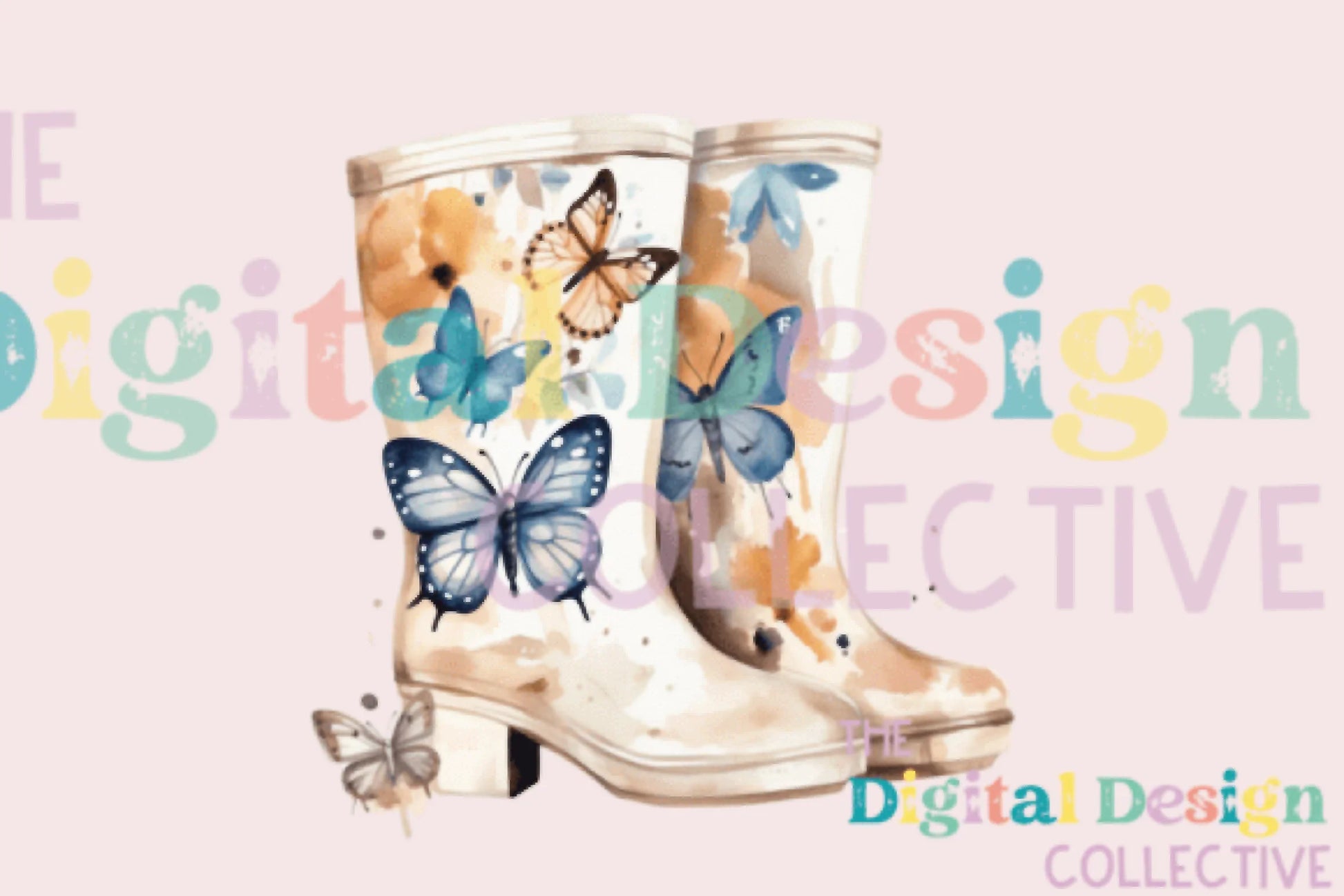 Floral Garden Boots Clipart Bundle - CraftNest - Digital Crafting and Art