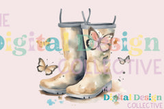 Floral Garden Boots Clipart Bundle - CraftNest - Digital Crafting and Art