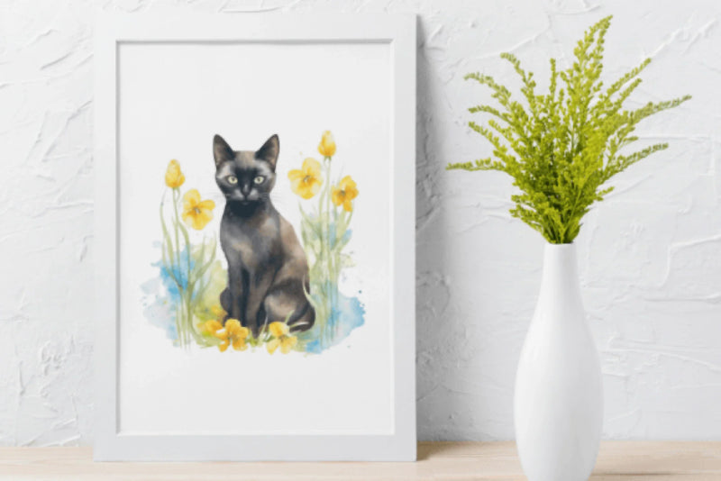 Floral Cats Clipart Bundle - CraftNest - Digital Crafting and Art