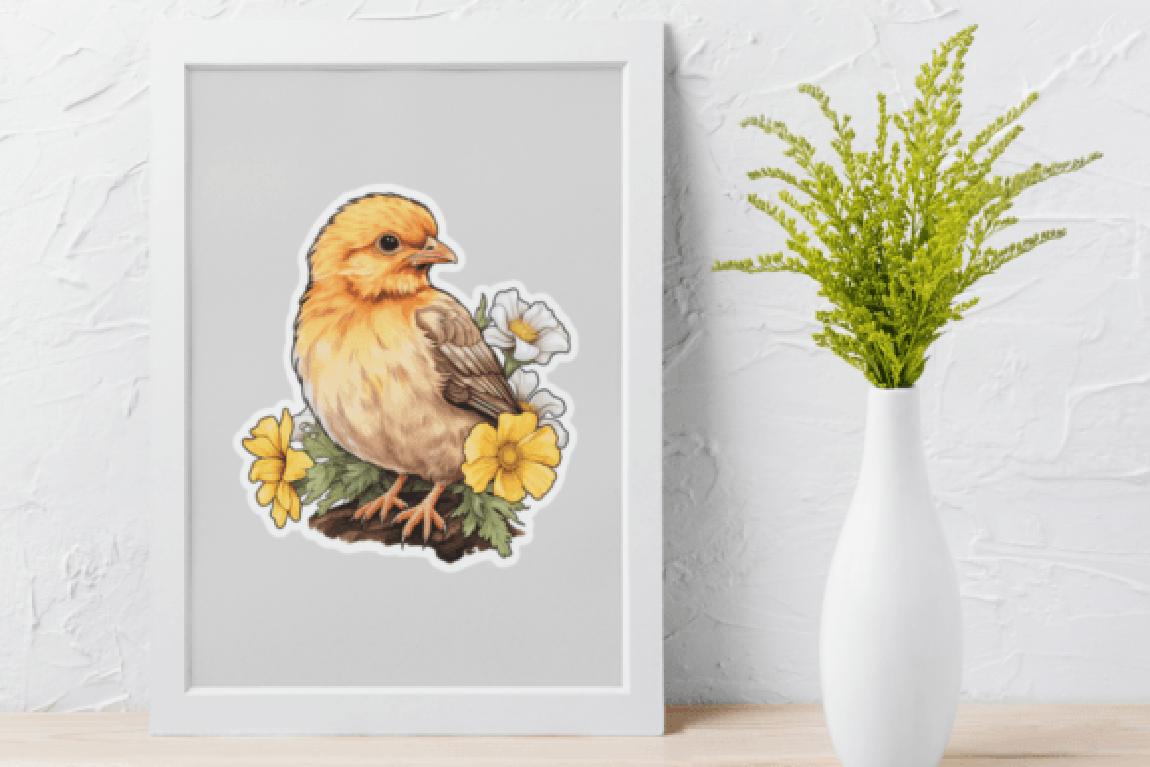 Floral Farm Animals Sticker & Clipart Bundle