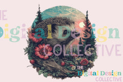 Floral Hedgehog Clipart Bundle - CraftNest - Digital Crafting and Art