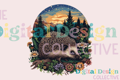 Floral Hedgehog Clipart Bundle - CraftNest - Digital Crafting and Art