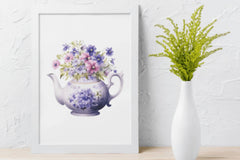 Charming Spring Teapot Clipart Bundle - CraftNest - Digital Crafting and Art