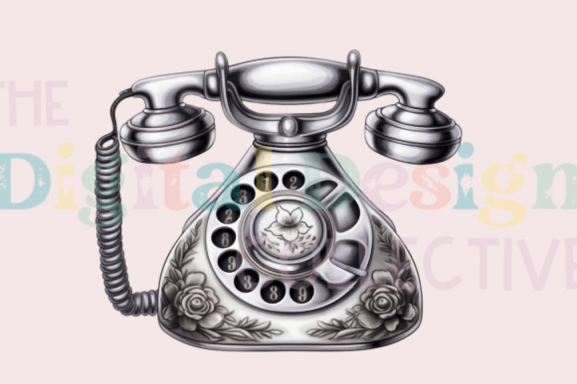 Vintage Floral Phone Illustration Clipart Bundle - CraftNest - Digital Crafting and Art